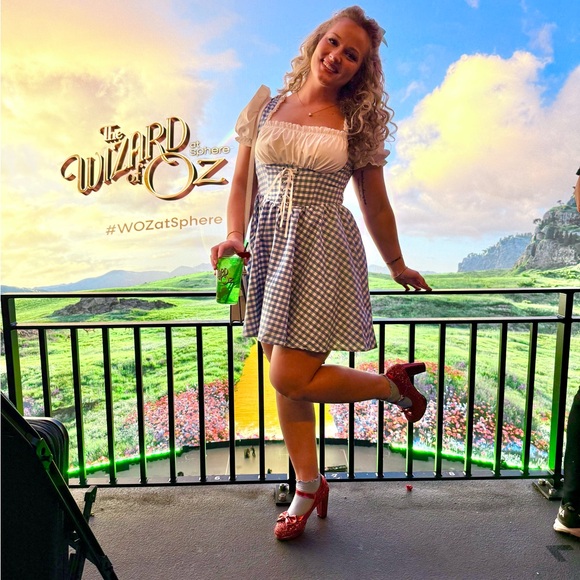 Red Glitter Heels with Bow - Picture 8 of 8